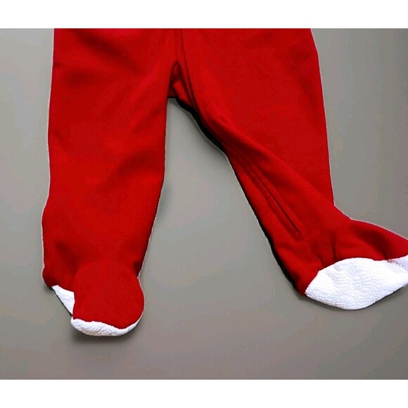 Little Me Toddler Boy Clothes 18 Months Christmas Santa Claus Fleece Zippered - Picture 3 of 4